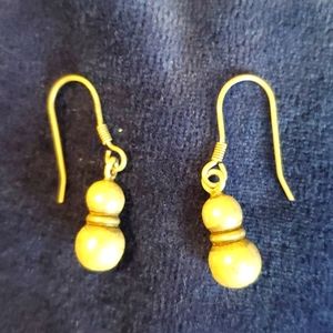 Silpada Sterling Silver Earrings -- Double Spheres